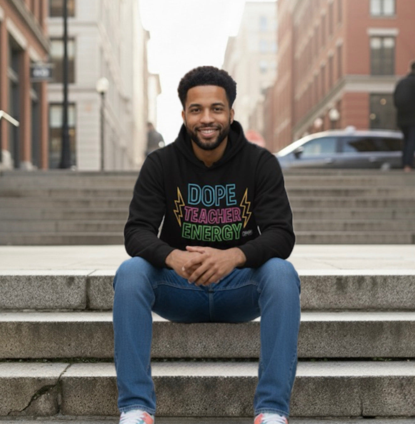 Dope Teacher Energy Hoodie